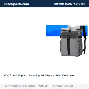 Business Backpack with Large Capacity, Outdoor Use, Travel Use — Custom Logo & OEM