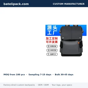 Business Backpack with Lightweight, Travel Use — Custom Logo & OEM