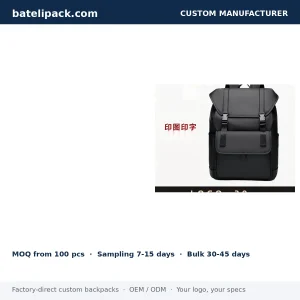 Business Backpack with Large Capacity, Outdoor Use, Travel Use — Custom Logo & OEM