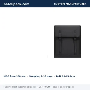Business Backpack with Large Capacity, Padded Laptop Compartment, Travel Use — Custom Logo & OEM