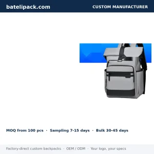 Business Backpack with Large Capacity, Outdoor Use, School Use — Custom Logo & OEM