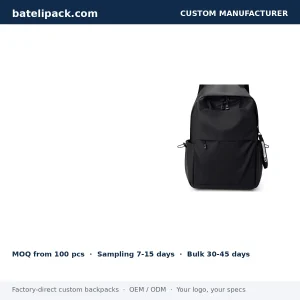 Business Backpack with Large Capacity, Padded Laptop Compartment, Lightweight — Custom Logo & OEM