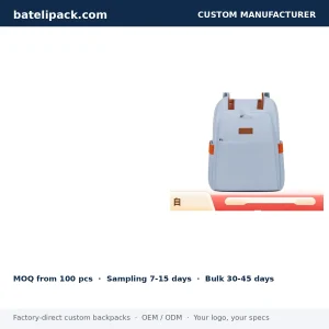 Business Backpack with Large Capacity, Custom Logo, School Use — Custom Logo & OEM