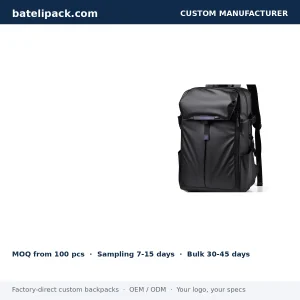 Business Backpack with Large Capacity, Travel Use — Custom Logo & OEM