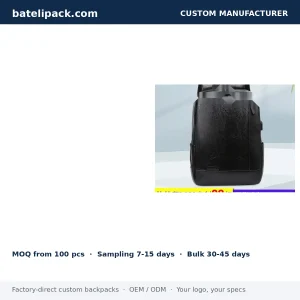 Business Backpack with Padded Laptop Compartment, Sport Use, School Use — Custom Logo & OEM