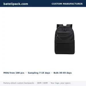 Business Backpack with Large Capacity, Student Use, School Use — Custom Logo & OEM