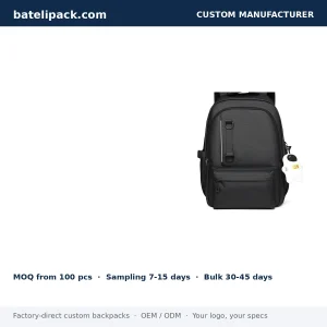 Travel Daypack with Large Capacity, Outdoor Use — Custom Logo & OEM