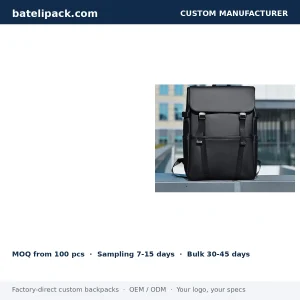 Business Backpack with Padded Laptop Compartment — Custom Logo & OEM