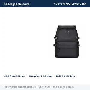 Business Backpack with Padded Laptop Compartment, Sport Use, Travel Use — Custom Logo & OEM