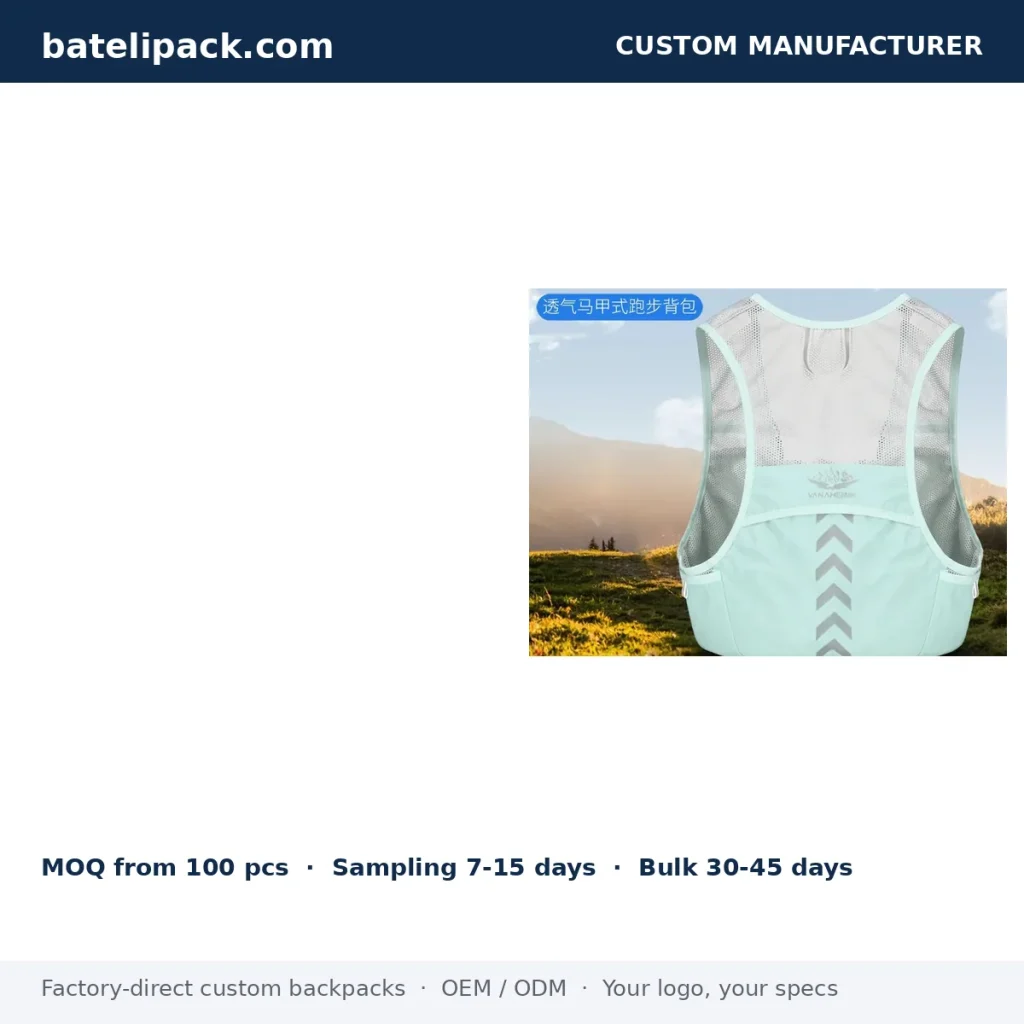 Travel Daypack with Breathable Back Panel, Sport Use, Outdoor Use — Custom Logo & OEM