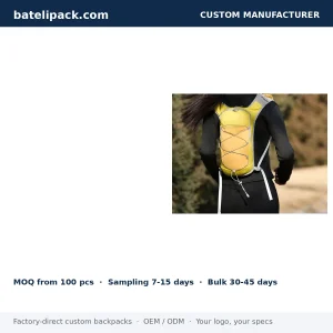 Travel Daypack with Water-Repellent, Sport Use, Outdoor Use — Custom Logo & OEM
