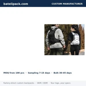 Travel Daypack with Large Capacity, Lightweight, Sport Use — Custom Logo & OEM