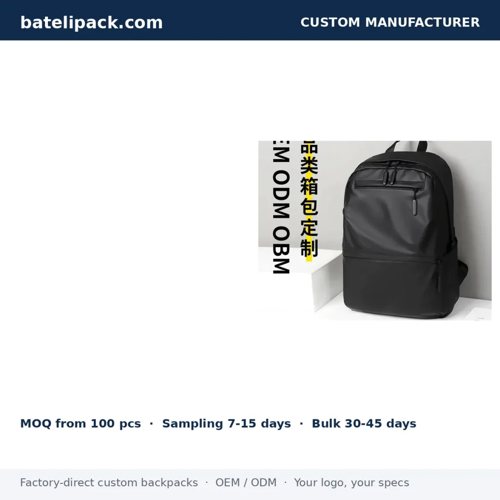 Business Backpack with Large Capacity, Outdoor Use, Student Use — Custom Logo & OEM