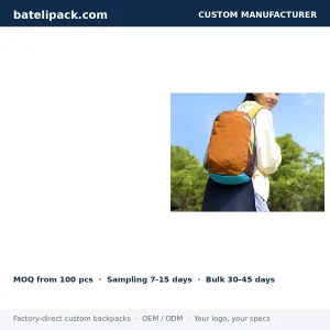School Backpack with Lightweight, Outdoor Use, Travel Use — Custom Logo & OEM