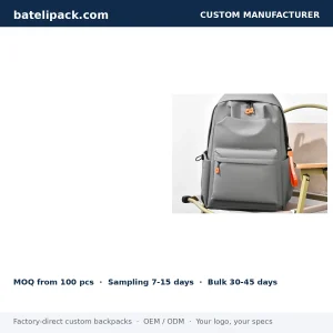 School Backpack with Large Capacity, Custom Logo, Outdoor Use — Custom Logo & OEM
