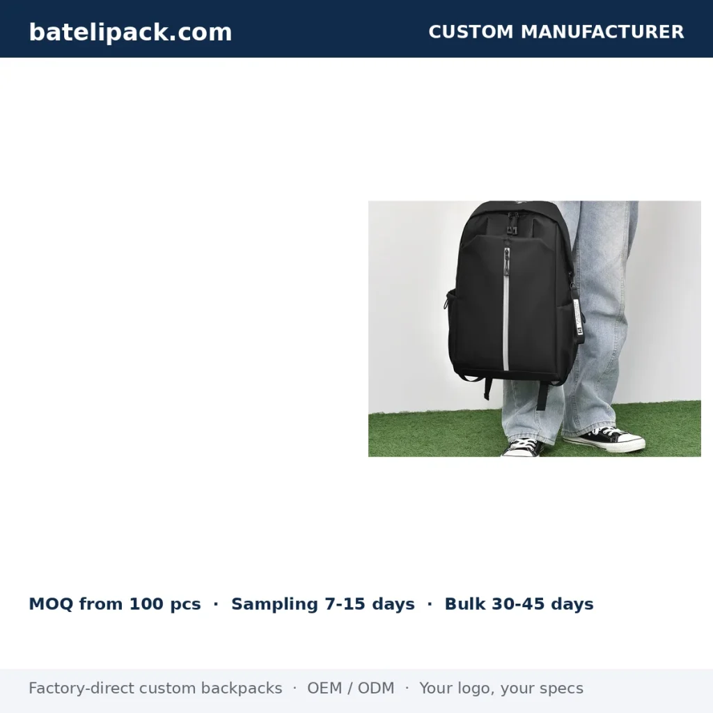 School Backpack — Custom Logo & OEM