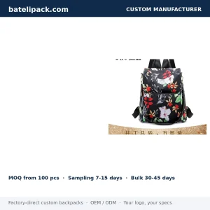 School Backpack with Large Capacity — Custom Logo & OEM