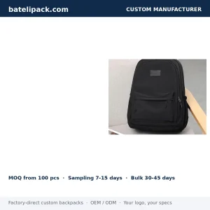 School Backpack with Large Capacity — Custom Logo & OEM
