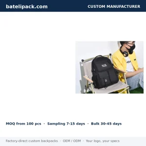 School Backpack with Large Capacity — Custom Logo & OEM