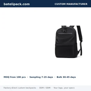 Business Backpack with Large Capacity, Student Use, School Use — Custom Logo & OEM