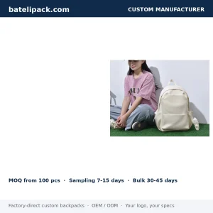School Backpack with Large Capacity — Custom Logo & OEM