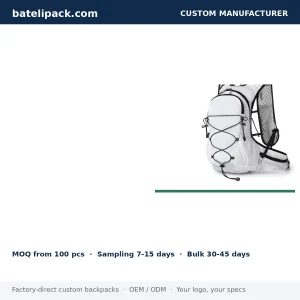 Travel Daypack with Large Capacity, Lightweight — Custom Logo & OEM