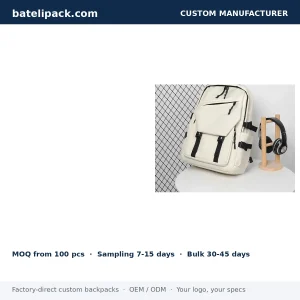 School Backpack with Large Capacity — Custom Logo & OEM