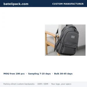 School Backpack with Large Capacity — Custom Logo & OEM
