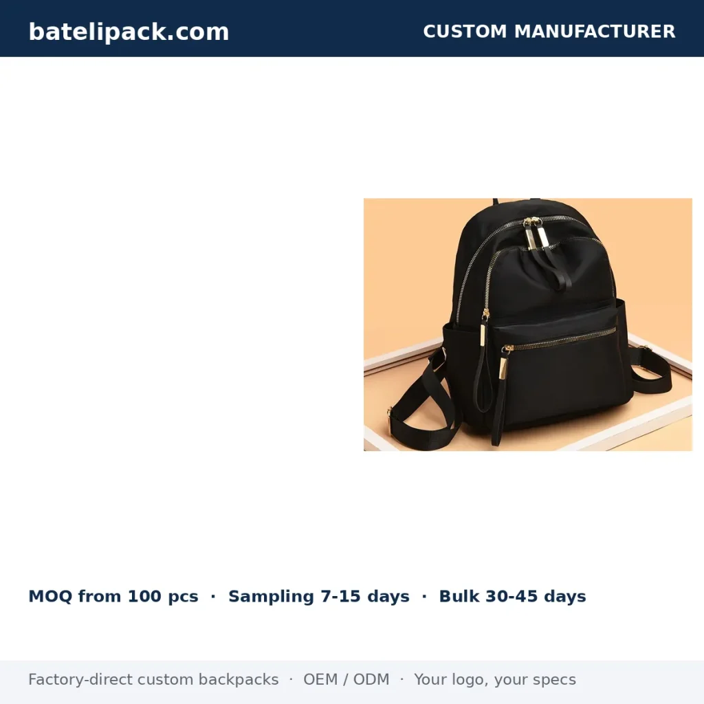 Travel Daypack — Custom Logo & OEM