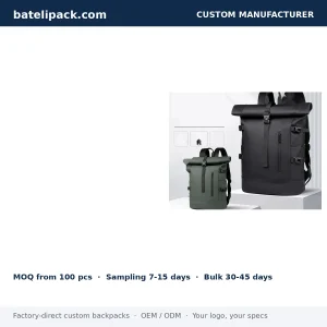 Travel Daypack with Large Capacity, Outdoor Use — Custom Logo & OEM