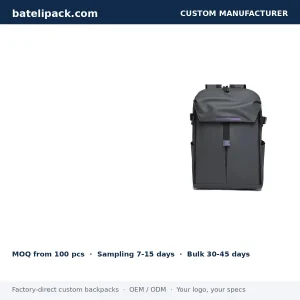 Business Backpack with Padded Laptop Compartment — Custom Logo & OEM