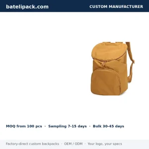 Business Backpack with Water-Resistant, Large Capacity, Padded Laptop Compartment — Custom Logo & OEM