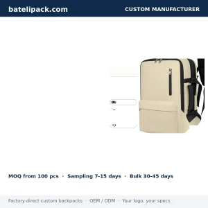 Travel Daypack with Large Capacity — Custom Logo & OEM