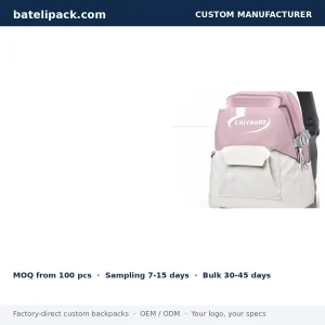 School Backpack with Water-Resistant, Lightweight, Outdoor Use — Custom Logo & OEM