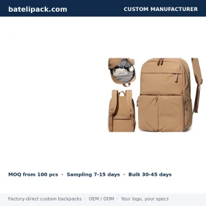 School Backpack with Large Capacity — Custom Logo & OEM