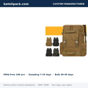 Travel Daypack with Large Capacity, Sport Use, Outdoor Use — Custom Logo & OEM
