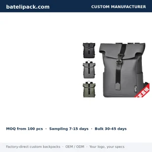 Travel Daypack — Custom Logo & OEM