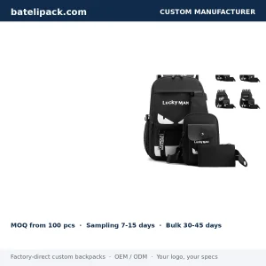 School Backpack with Large Capacity — Custom Logo & OEM