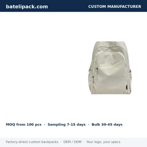 Business Backpack with Large Capacity, Travel Use, Student Use — Custom Logo & OEM