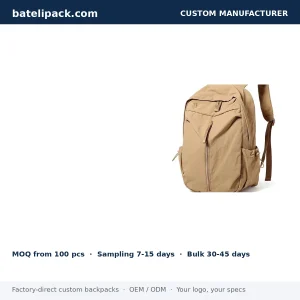 School Backpack with Large Capacity, Sport Use, Outdoor Use — Custom Logo & OEM