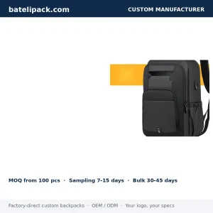 Business Backpack with Water-Resistant, Large Capacity, Padded Laptop Compartment — Custom Logo & OEM