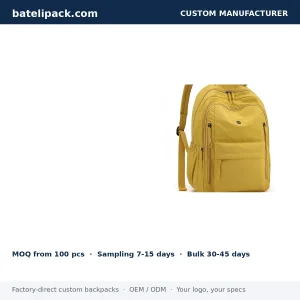 School Backpack with Large Capacity, Lightweight, Outdoor Use — Custom Logo & OEM