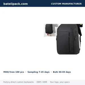 Business Backpack with Padded Laptop Compartment — Custom Logo & OEM