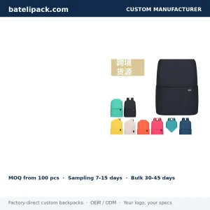 Travel Daypack with Lightweight, Custom Logo, Sport Use — Custom Logo & OEM