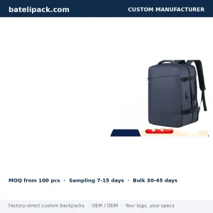 School Backpack with Large Capacity, Travel Use — Custom Logo & OEM
