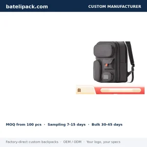 Business Backpack with Large Capacity, Custom Logo, Student Use — Custom Logo & OEM