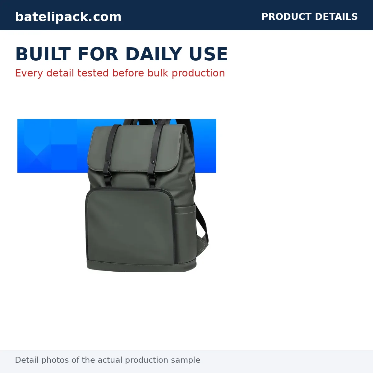 Business Backpack with Large Capacity, Padded Laptop Compartment, Lightweight — Custom Logo & OEM