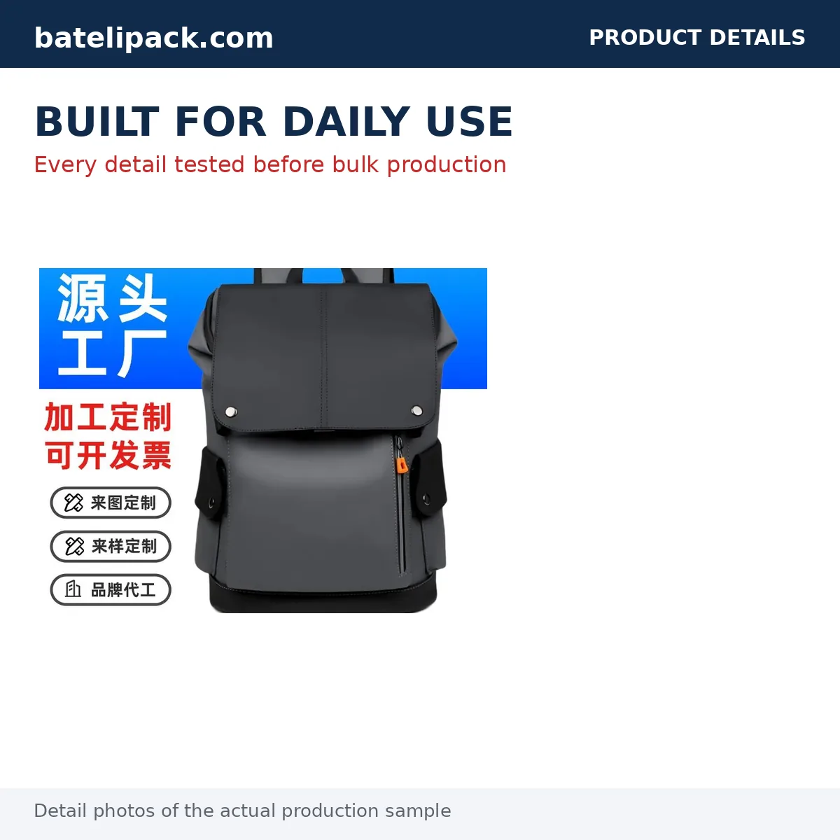 Business Backpack with Lightweight, Travel Use — Custom Logo & OEM