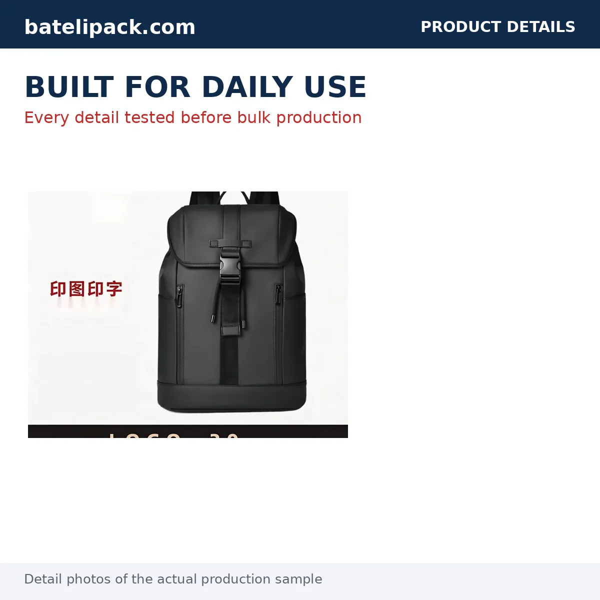 Business Backpack with Padded Laptop Compartment, Custom Logo, Outdoor Use — Custom Logo & OEM
