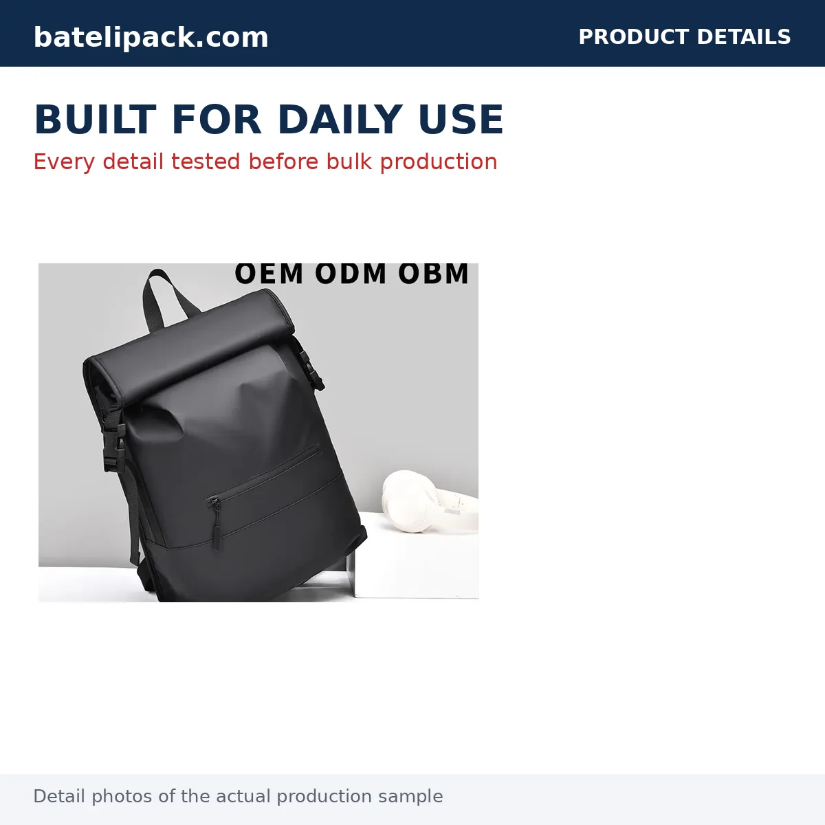 Travel Daypack with Outdoor Use — Custom Logo & OEM